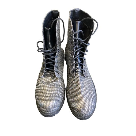 Reimot Sparkle Combat Style Boots Size EUR 41 US 8 - Picture 3 of 5